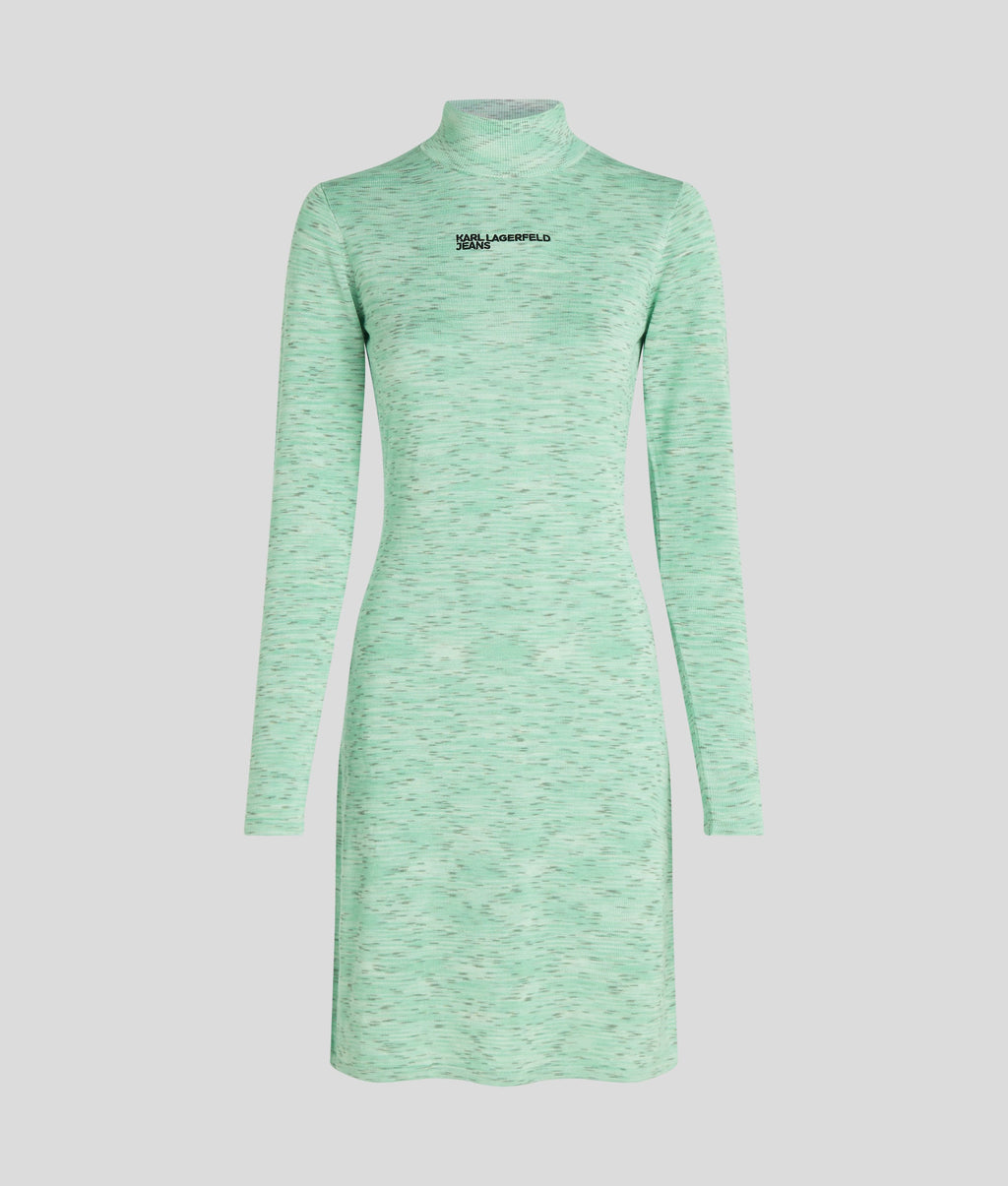 LONG-SLEEVED KNIT DRESS