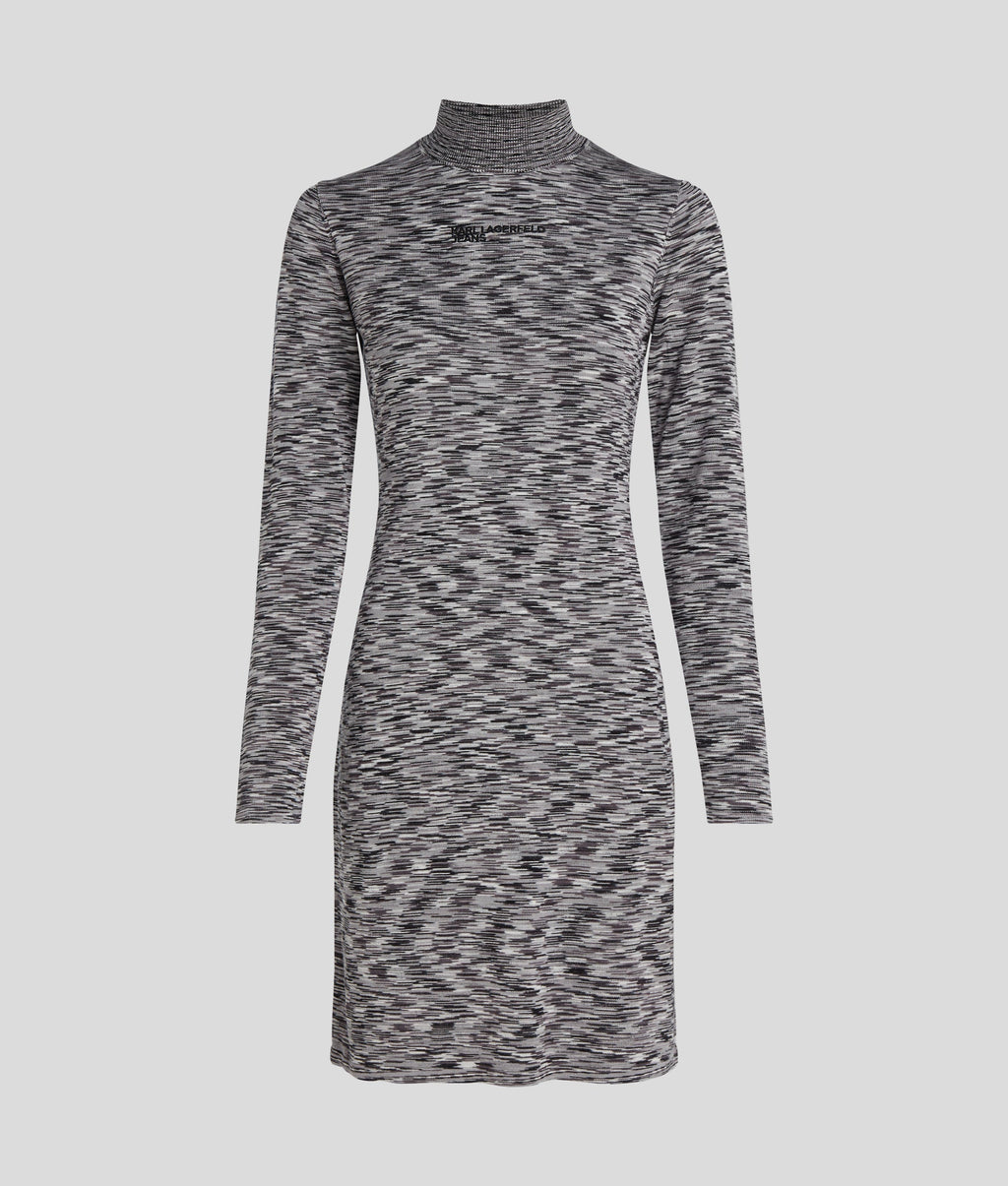 LONG-SLEEVED KNIT DRESS