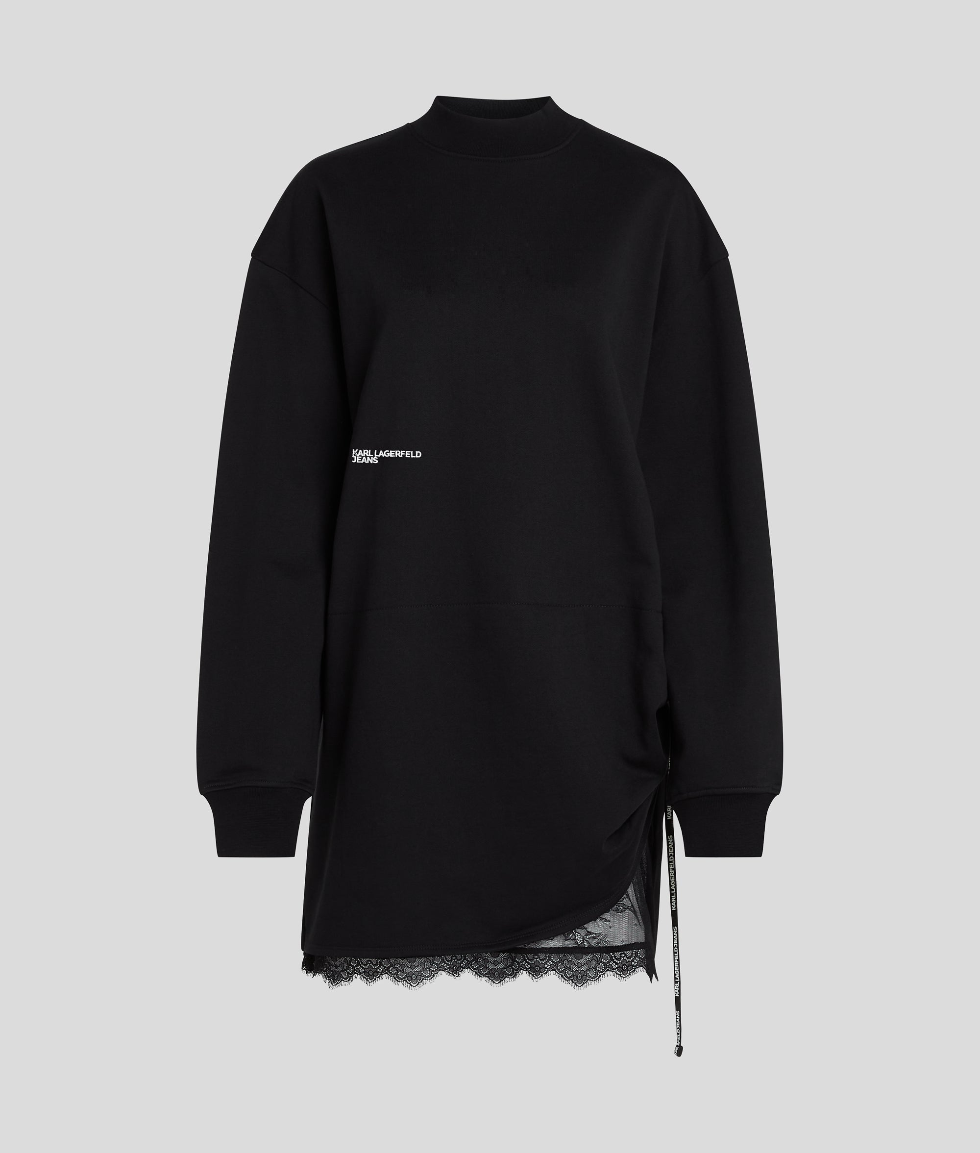 LACE DETAIL SWEAT DRESS