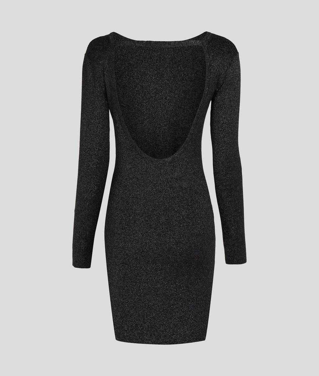 OPEN BACK GLITTER DRESS