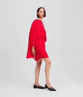 SHORT CAPE DRESS
