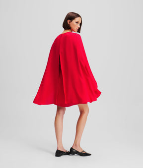 SHORT CAPE DRESS