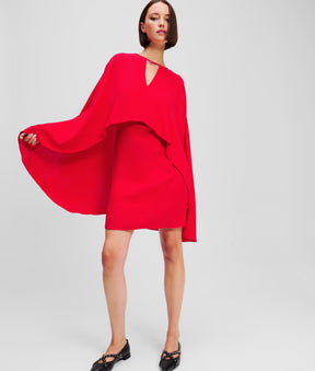 SHORT CAPE DRESS