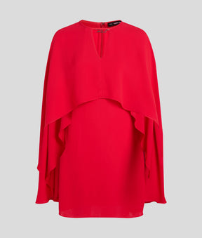 SHORT CAPE DRESS