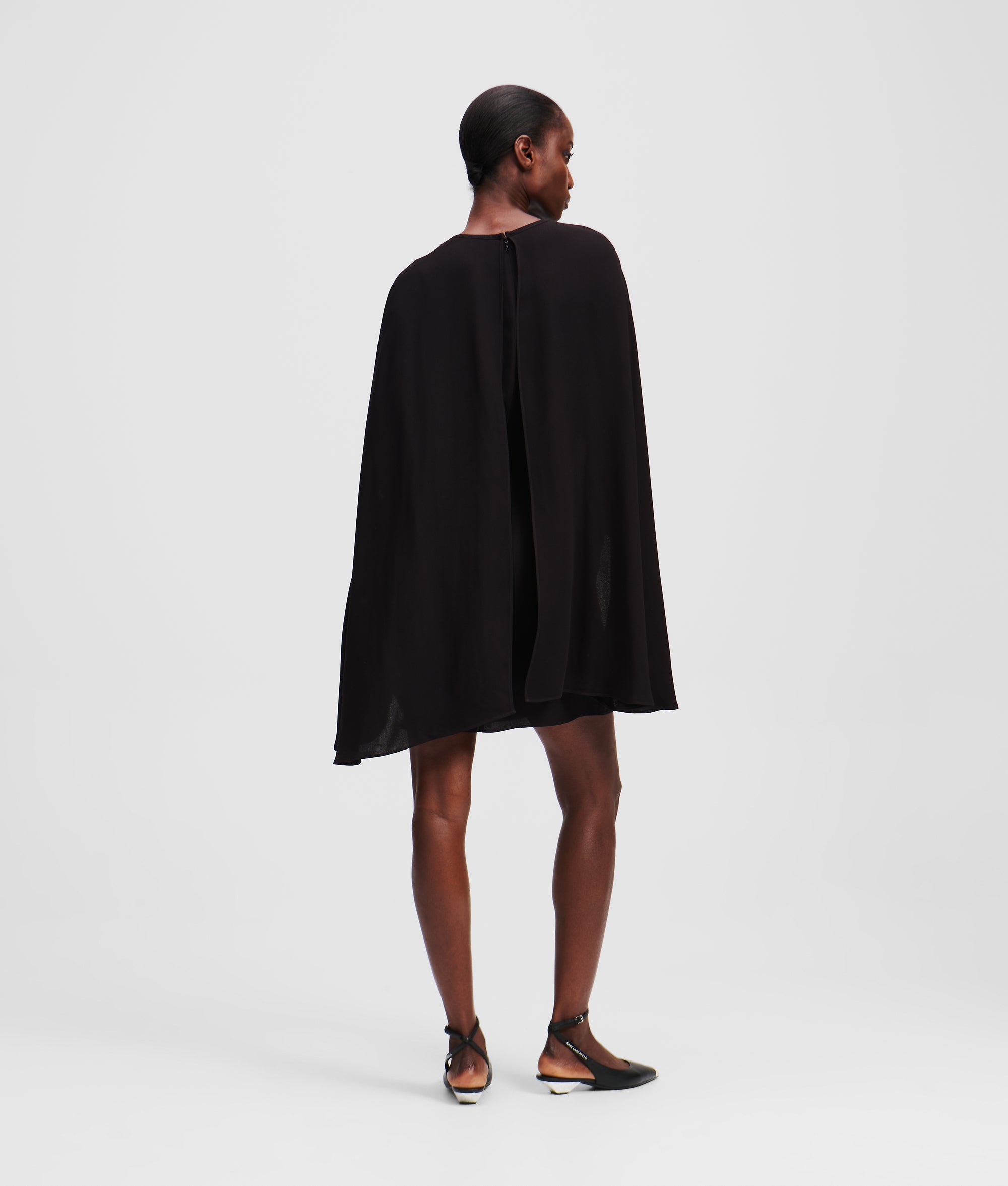 SHORT CAPE DRESS