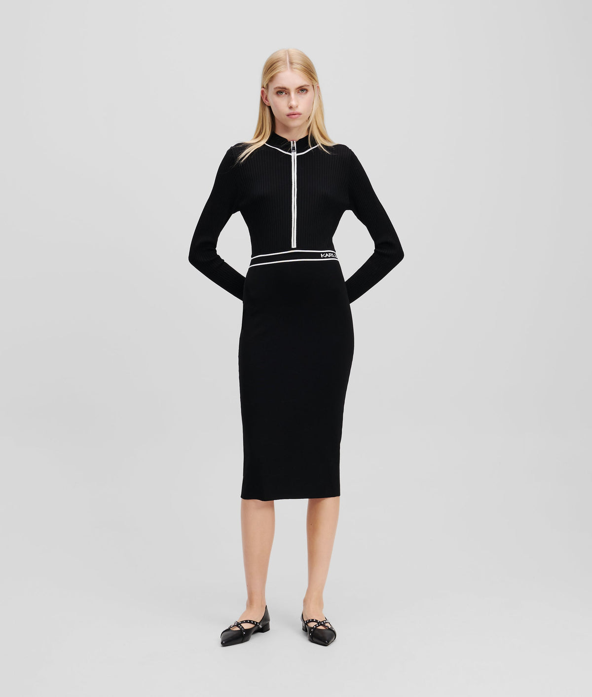 LOGO KNIT DRESS