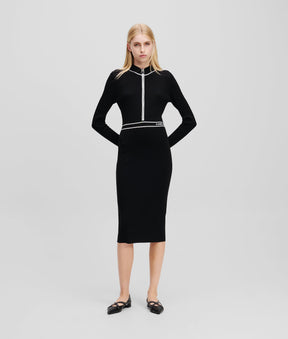 LOGO KNIT DRESS