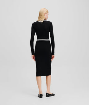 LOGO KNIT DRESS