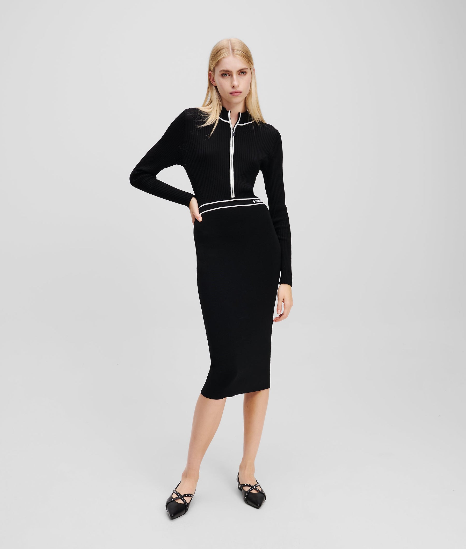 LOGO KNIT DRESS