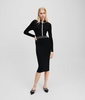 LOGO KNIT DRESS