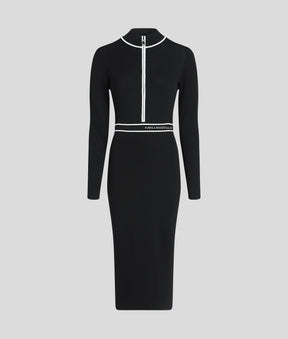 LOGO KNIT DRESS