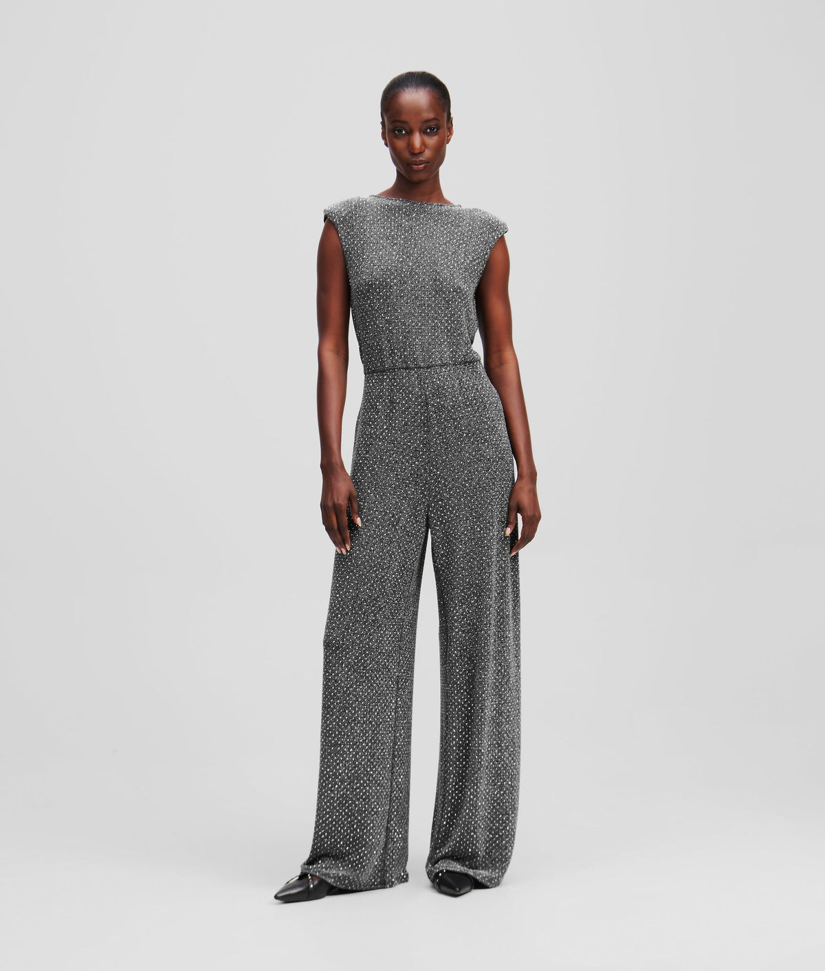 JERSEY RHINESTONE JUMPSUIT