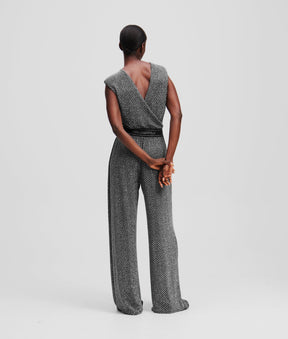 JERSEY RHINESTONE JUMPSUIT