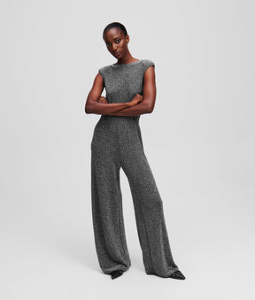 JERSEY RHINESTONE JUMPSUIT