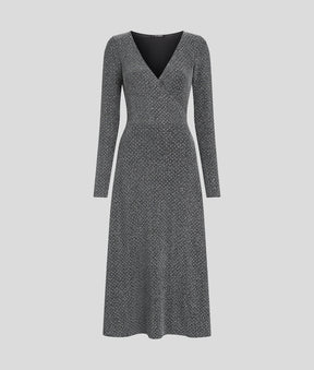 METALLIC RHINESTONE DRESS
