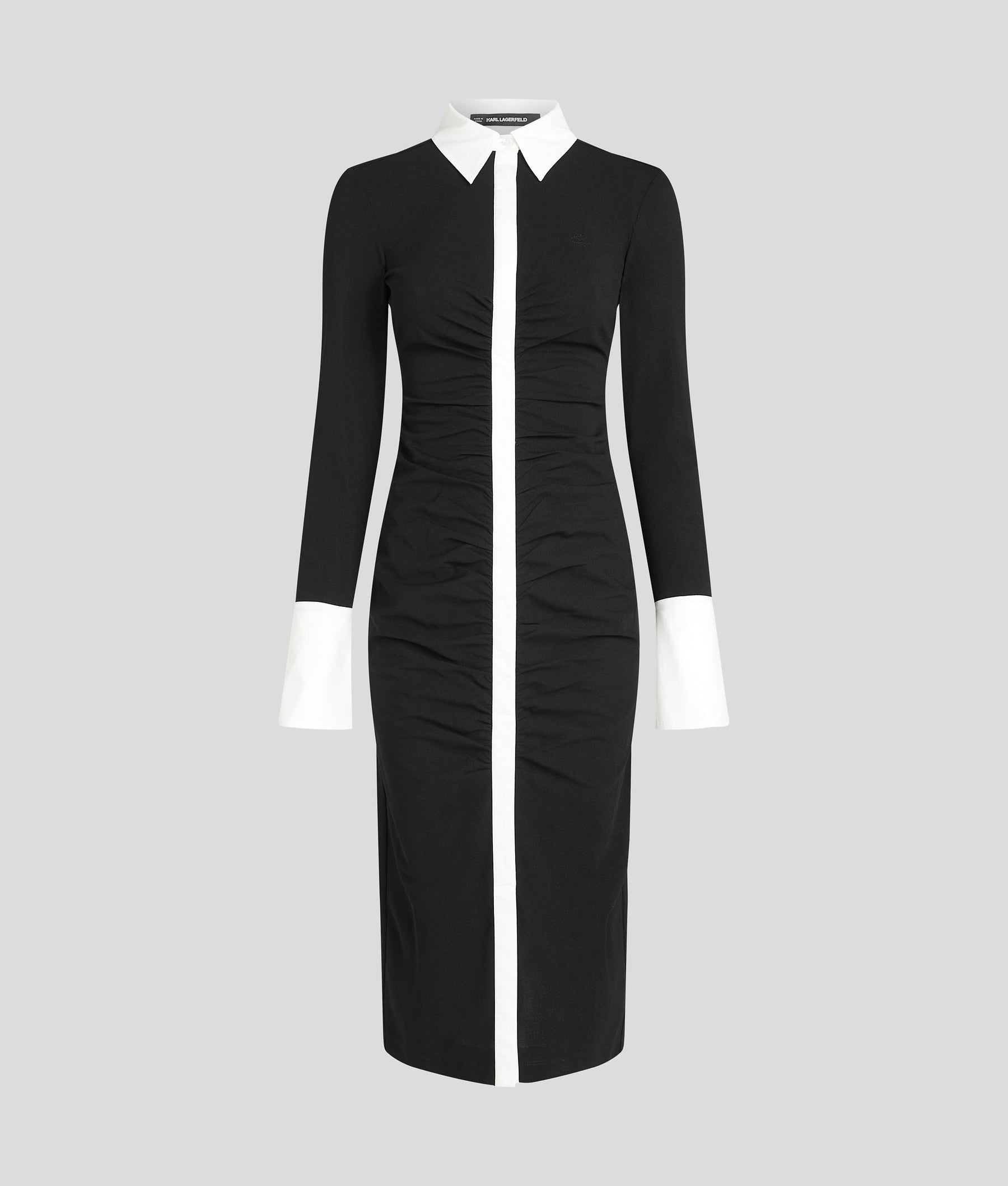 LONG-SLEEVED POLO DRESS