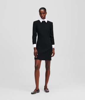 WHITE COLLAR DRESS