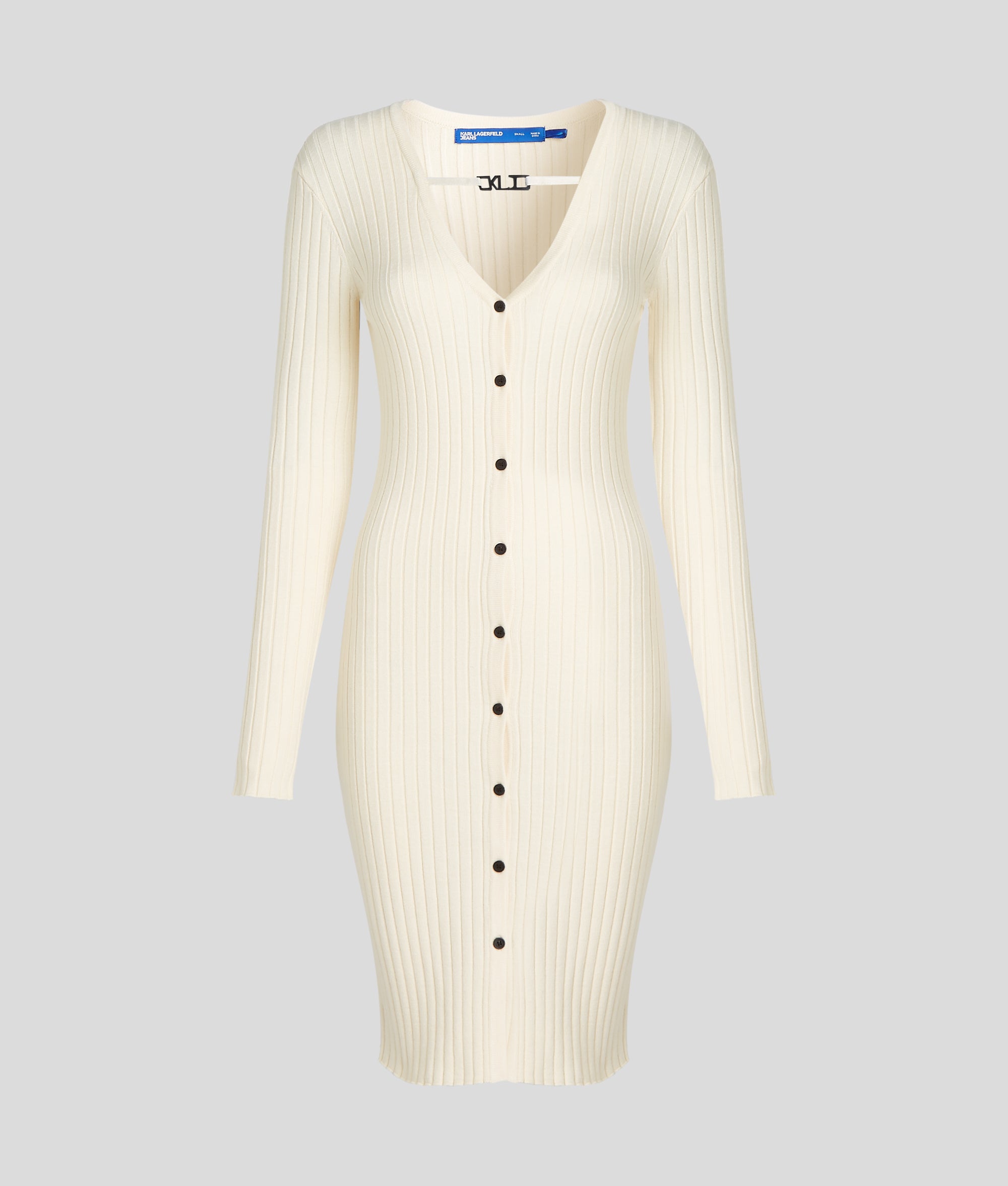 BUTTON-DOWN KNIT DRESS