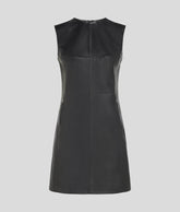 LEATHER SHIFT DRESS