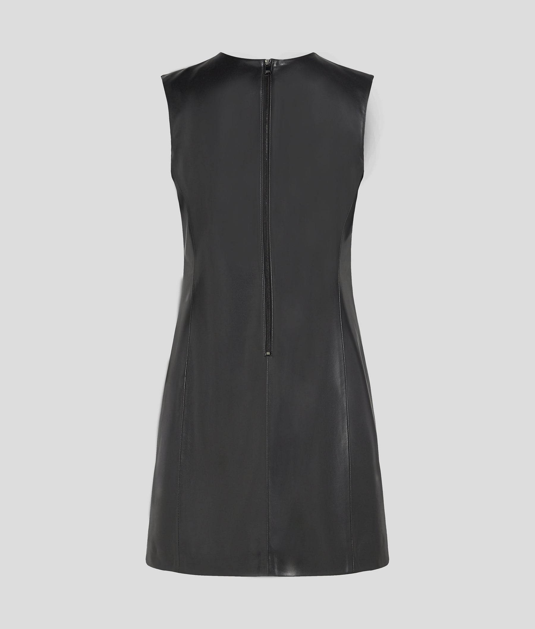 LEATHER SHIFT DRESS