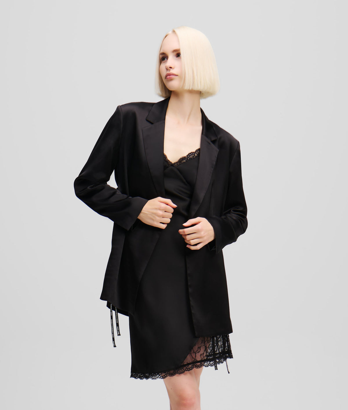 SATIN BLAZER