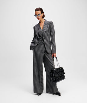 METALLIC PINSTRIPE BLAZER