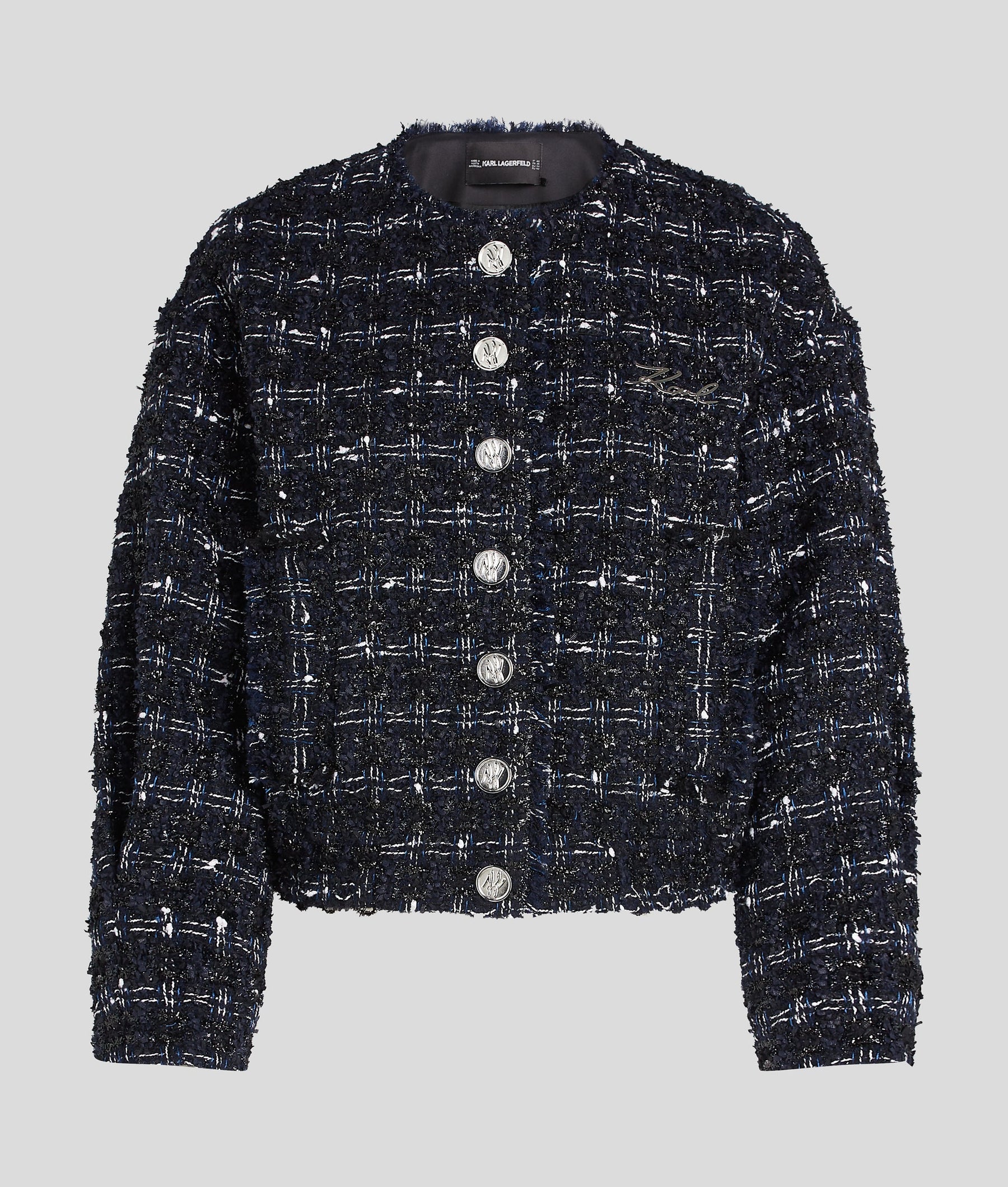 KARL ESSENTIAL BOUCLÉ BOMBER JACKET