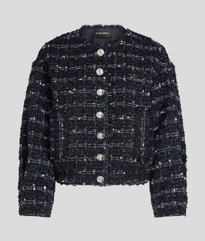 KARL ESSENTIAL BOUCLÉ BOMBER JACKET