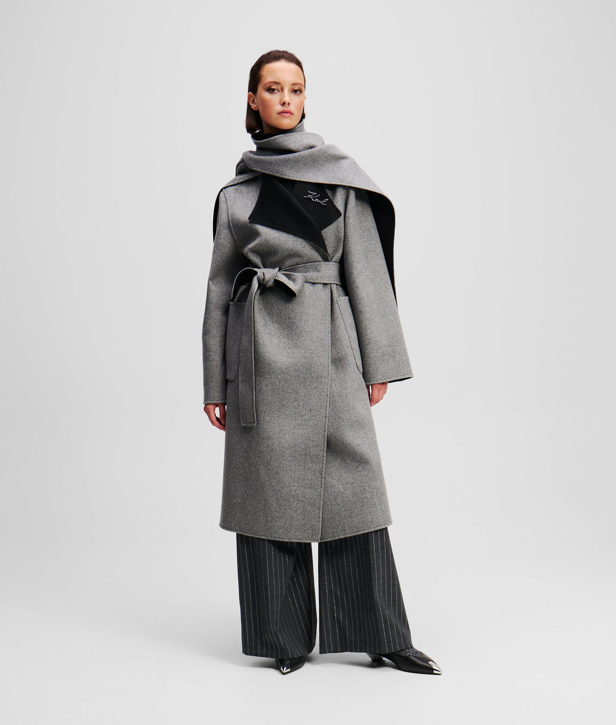 REVERSIBLE WOOL COAT
