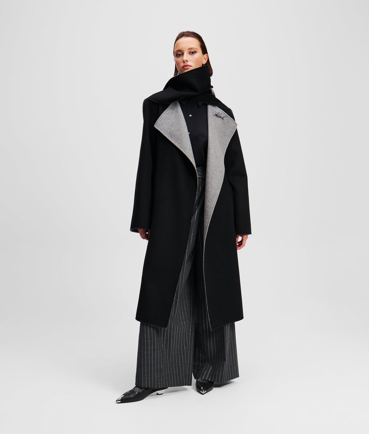 REVERSIBLE WOOL COAT