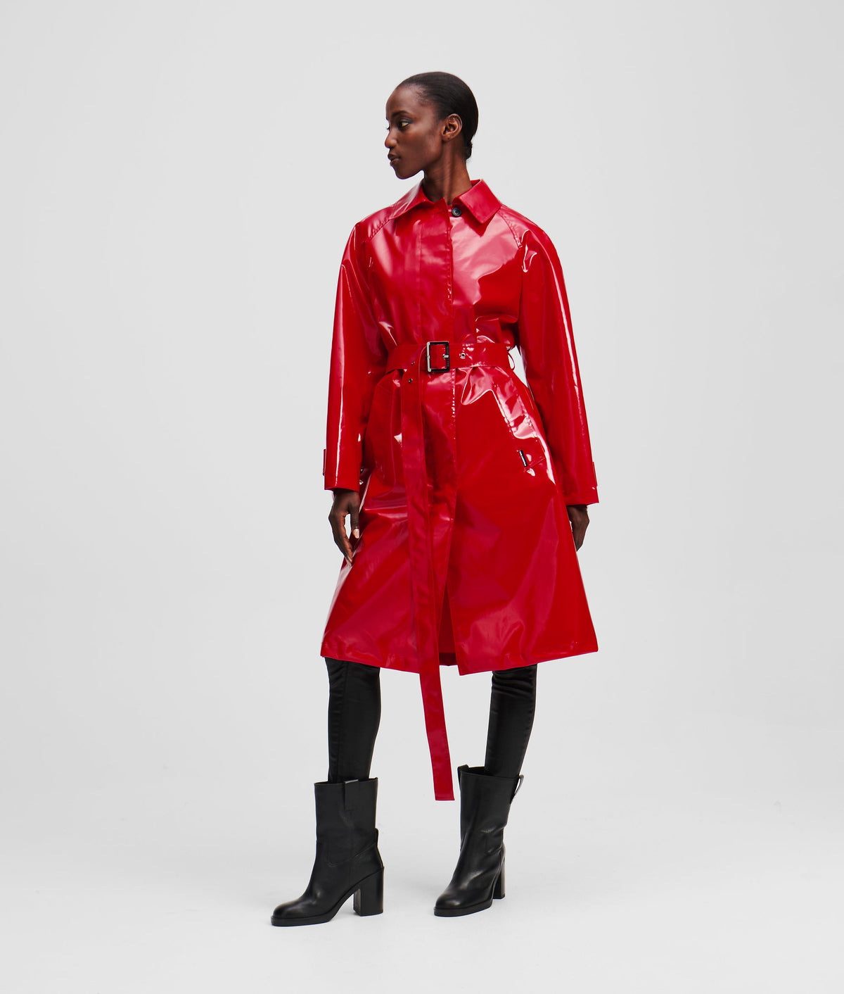 COATED TRENCH COAT