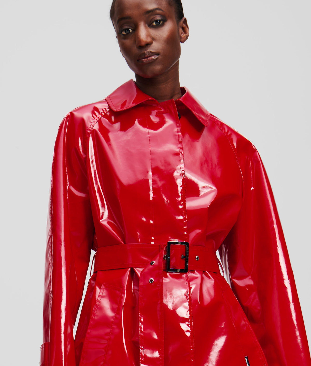 COATED TRENCH COAT