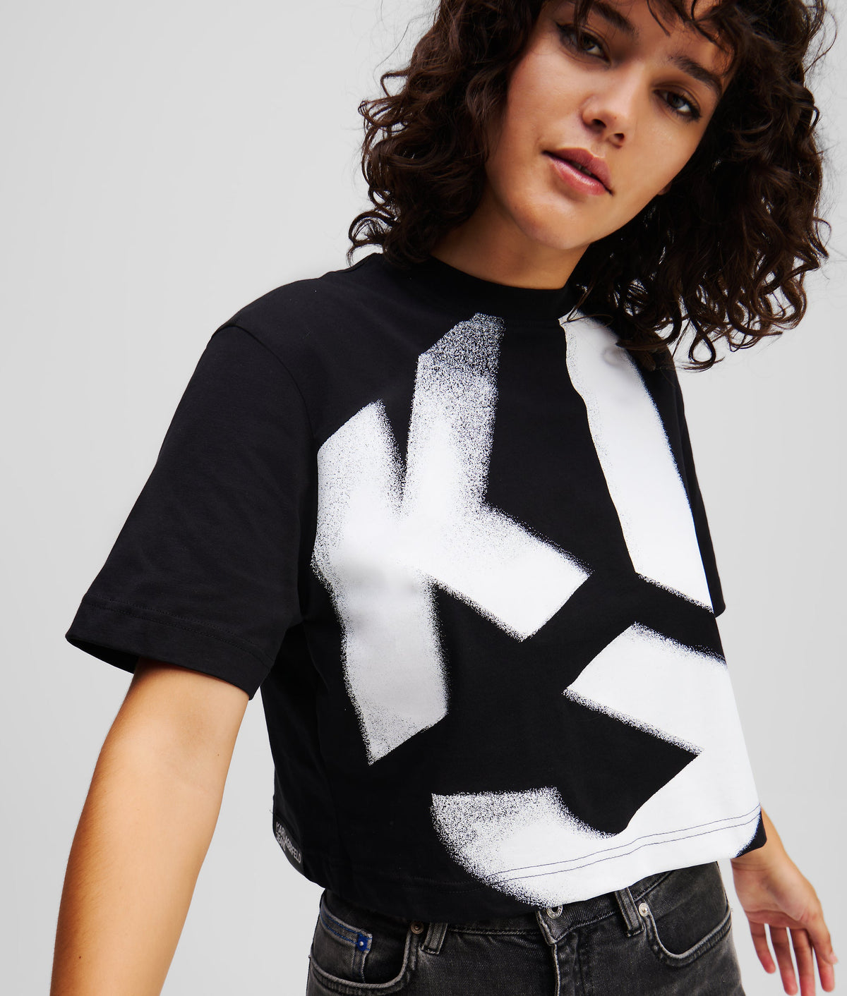 MONOGRAM BLEACHED T-SHIRT