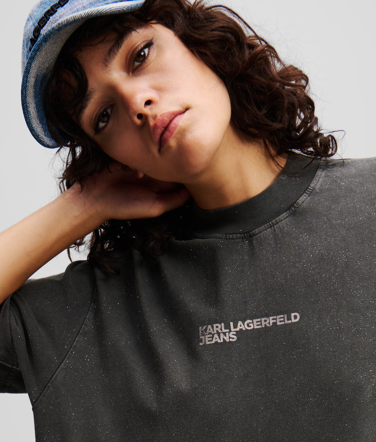 GLITTER LOGO T-SHIRT