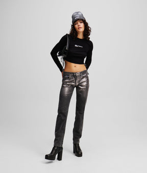 LONG-SLEEVED RIBBED T-SHIRT