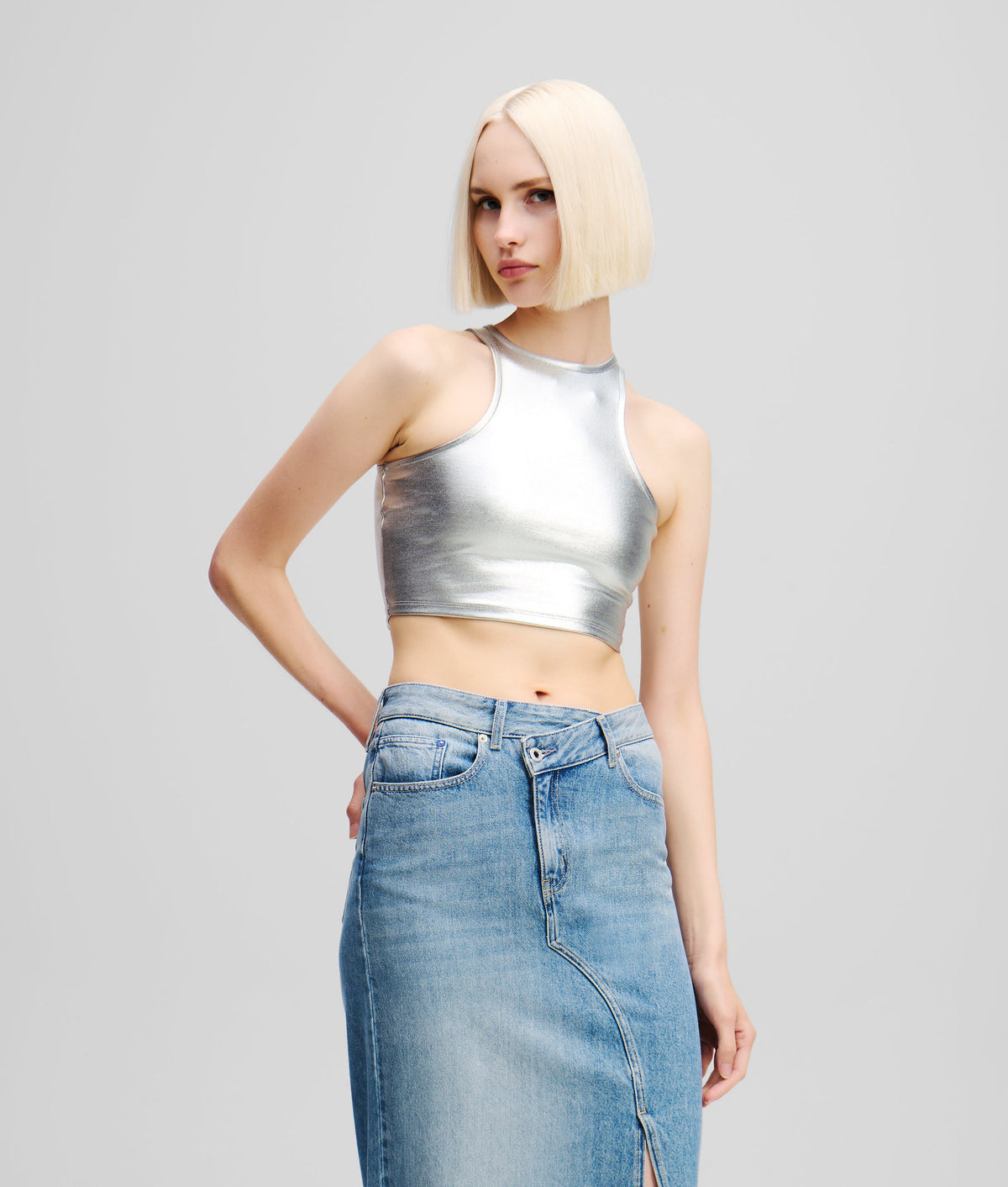 METALLIC TANK TOP