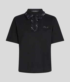 BOUCLE POLO SHIRT