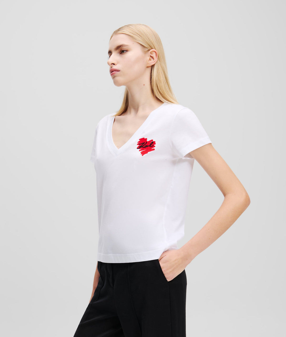 K/HEART V-NECK T-SHIRT