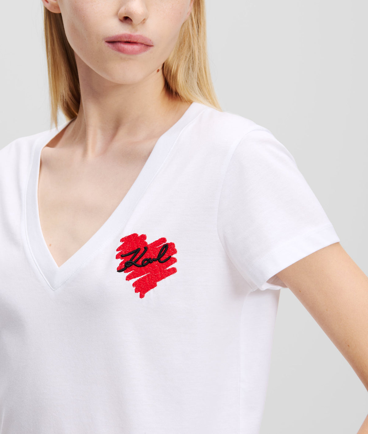 K/HEART V-NECK T-SHIRT