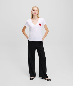 K/HEART V-NECK T-SHIRT