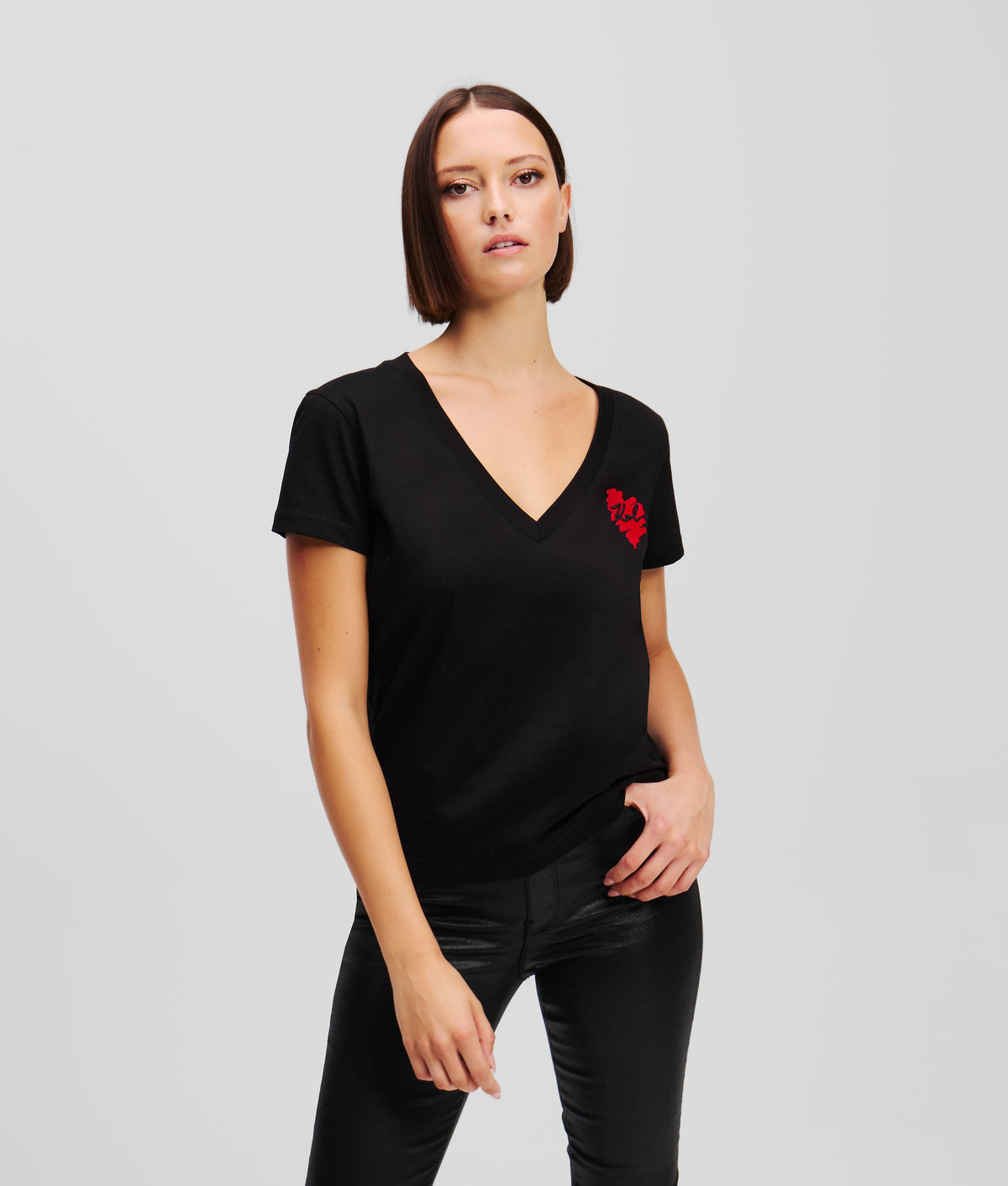 K/HEART V-NECK T-SHIRT