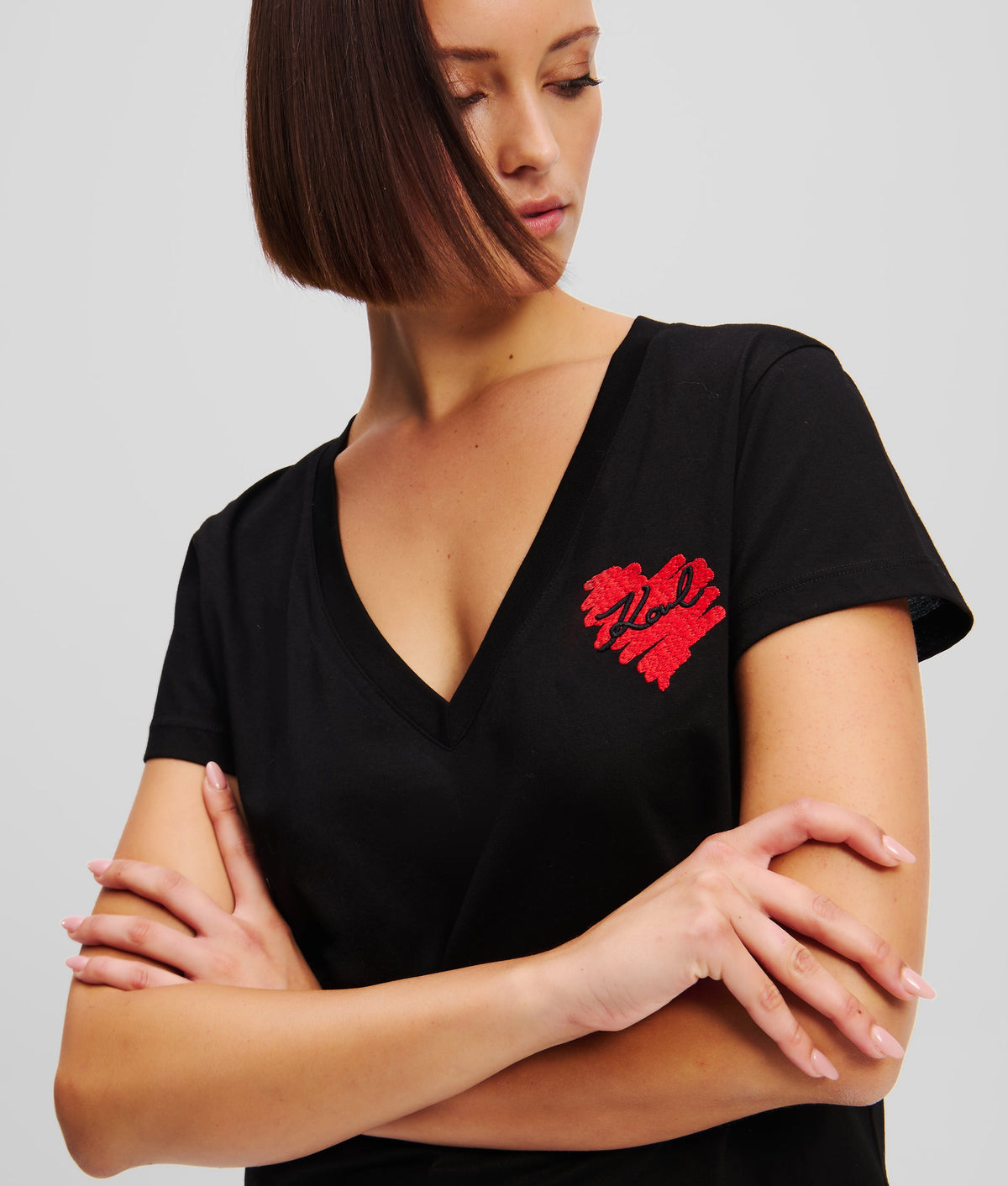 K/HEART V-NECK T-SHIRT