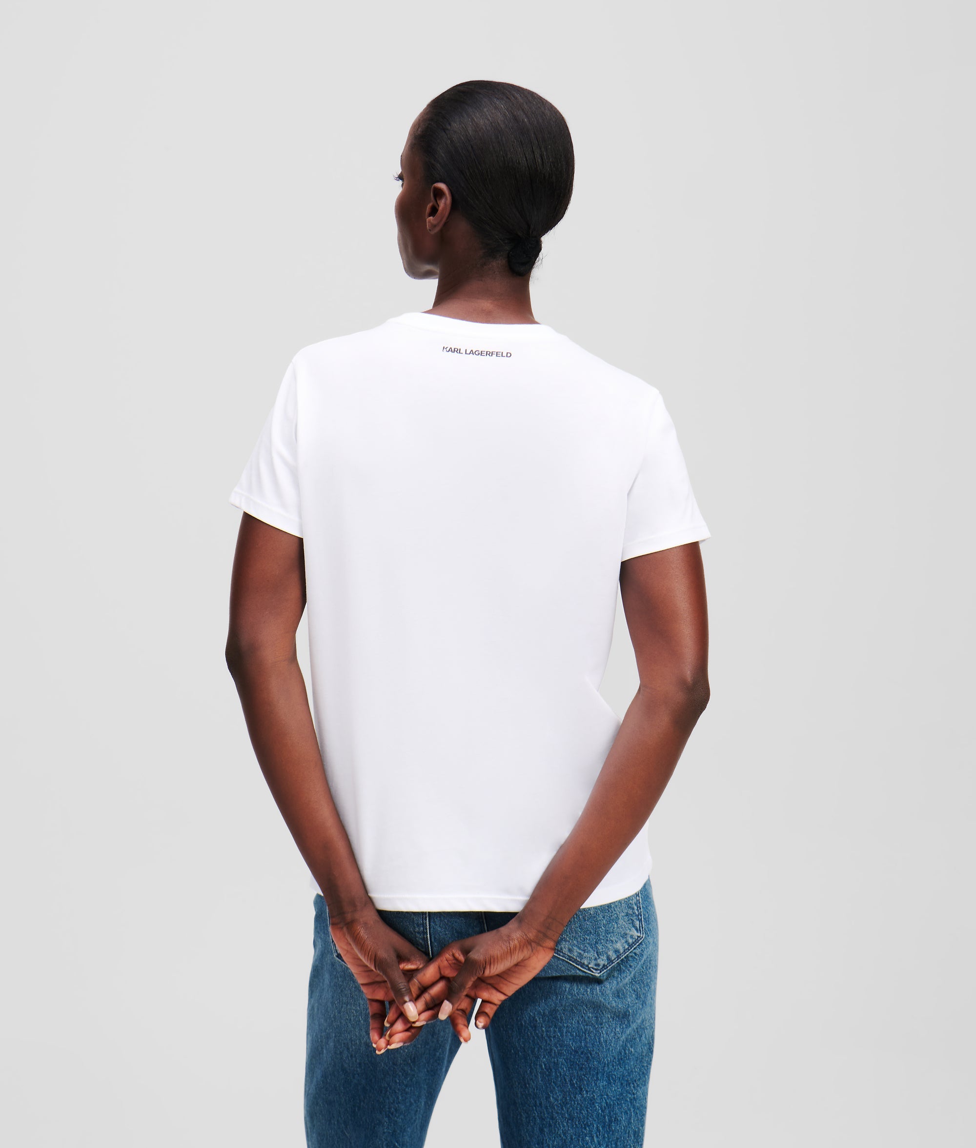 IKON KARL & CHOUPETTE RHINESTONE T-SHIRT