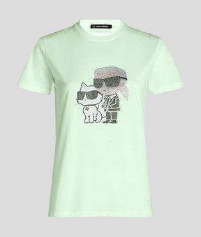 IKON KARL & CHOUPETTE RHINESTONE T-SHIRT