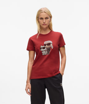 IKON KARL & CHOUPETTE RHINESTONE T-SHIRT