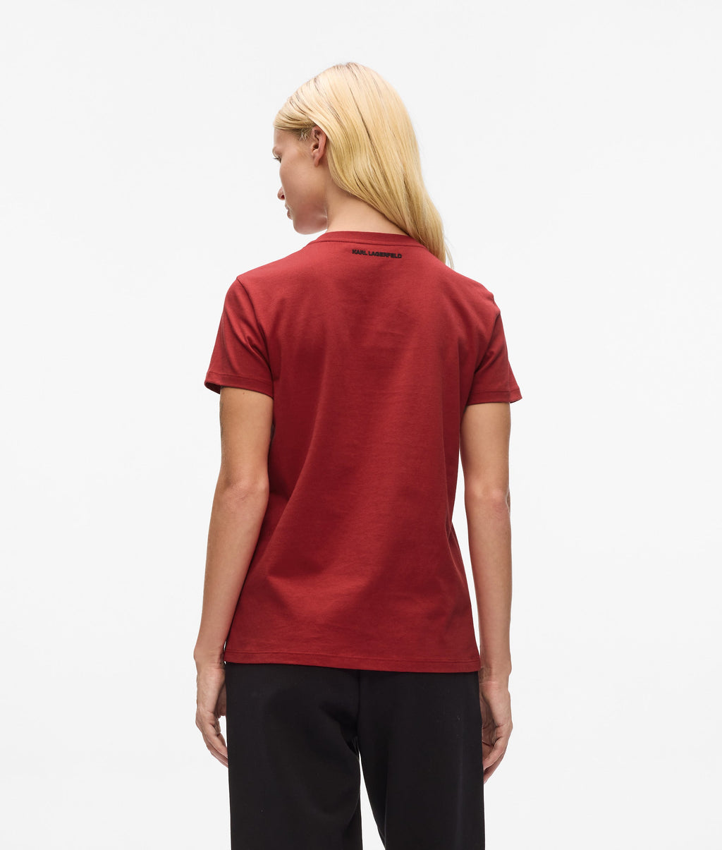 IKON KARL & CHOUPETTE RHINESTONE T-SHIRT