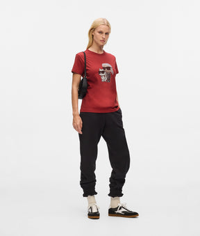 IKON KARL & CHOUPETTE RHINESTONE T-SHIRT