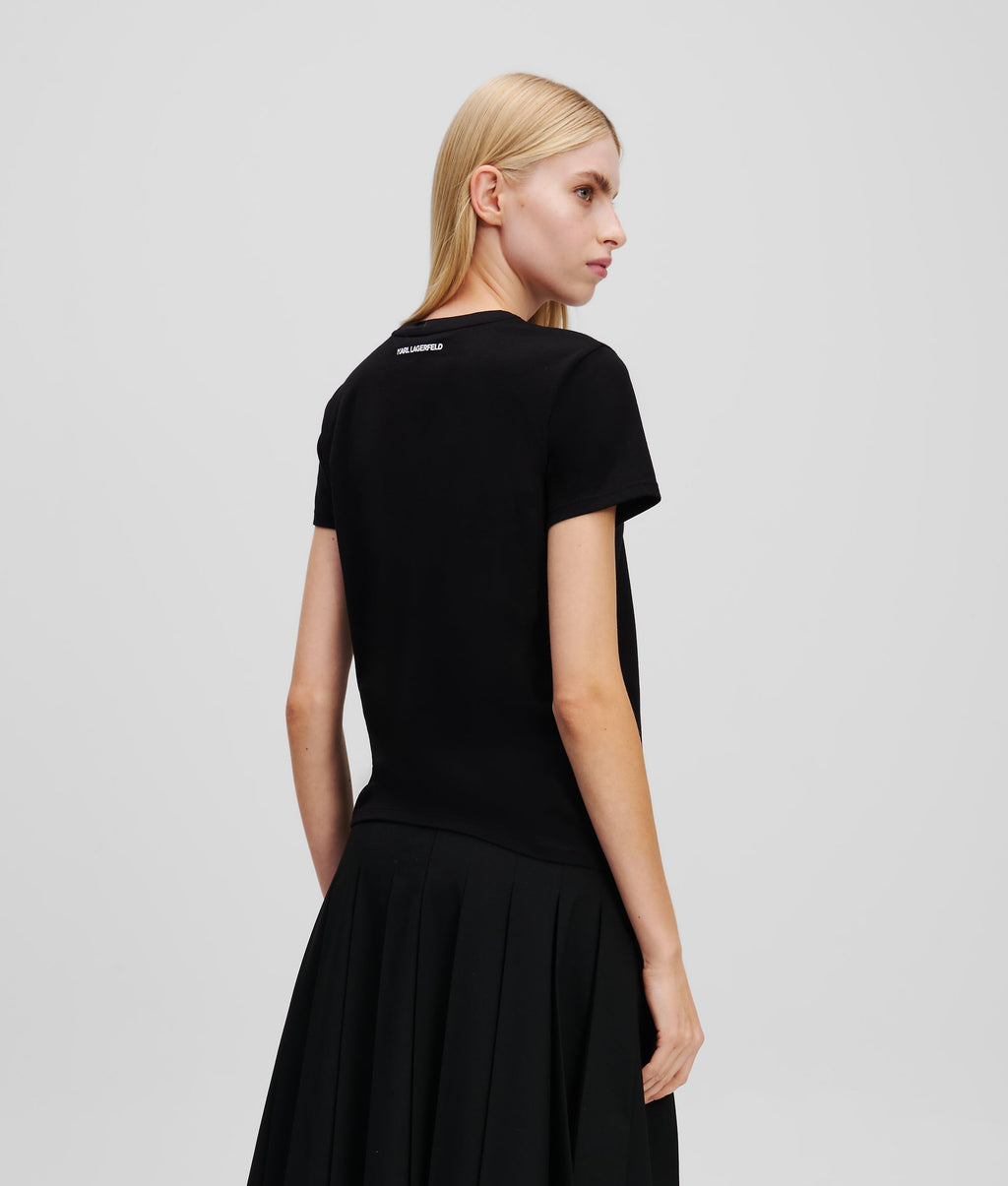 IKON KARL & CHOUPETTE RHINESTONE T-SHIRT