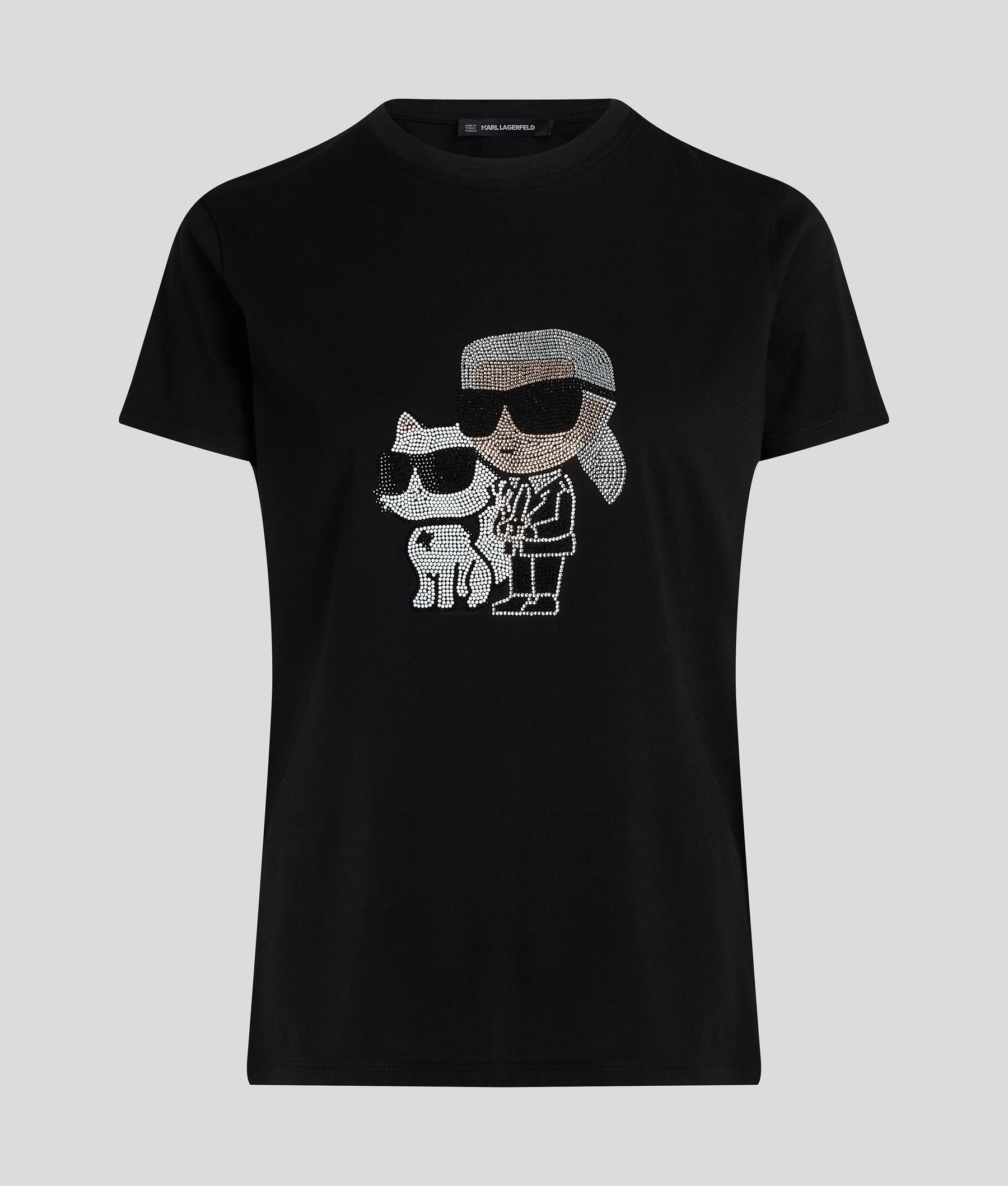 IKON KARL & CHOUPETTE RHINESTONE T-SHIRT