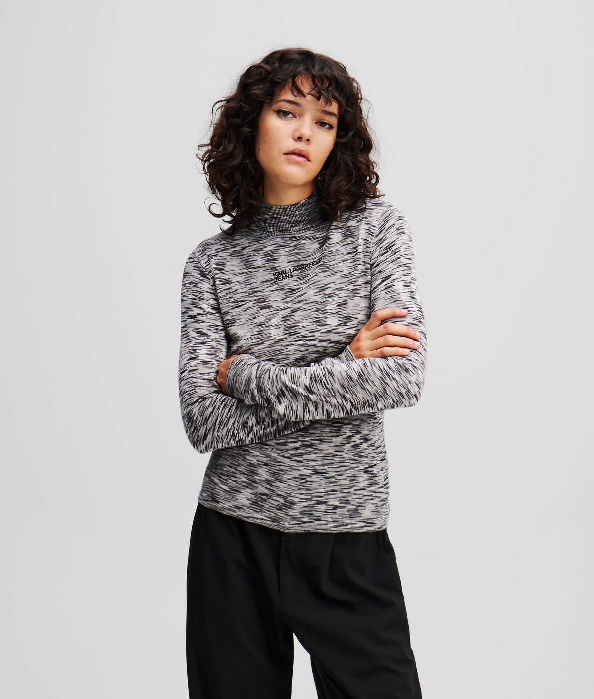 MOCK-NECK JUMPER